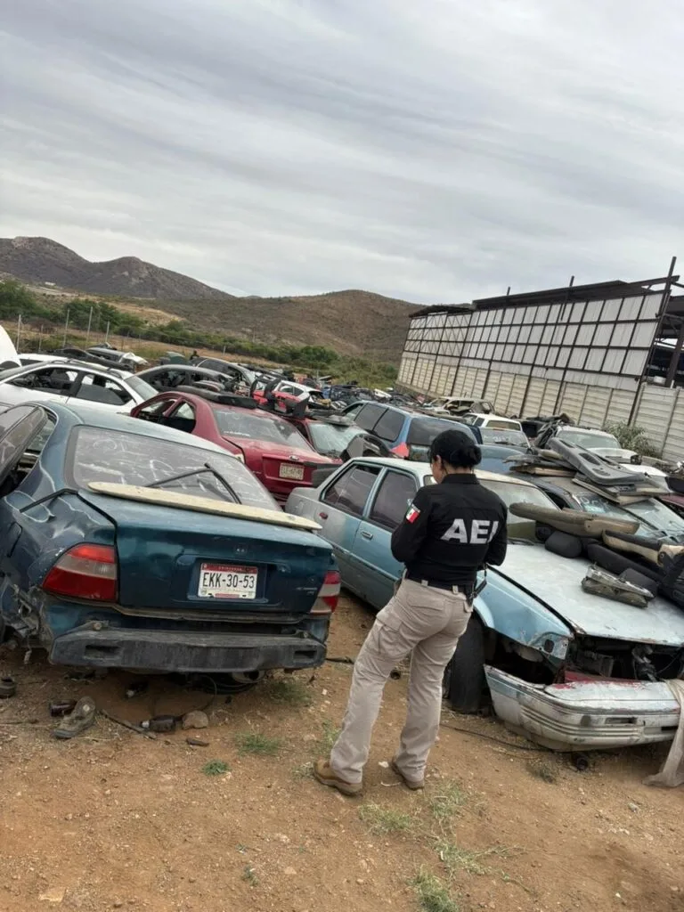 Fiscalía inspecciona yonkes en Parral contra robo de autos - imagen 2