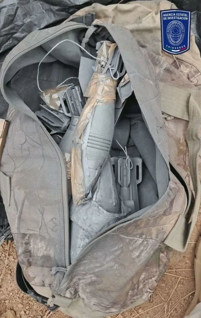 Aseguran tres vehículos robados, un fusil Barrett y explosivos en Madera - imagen 1