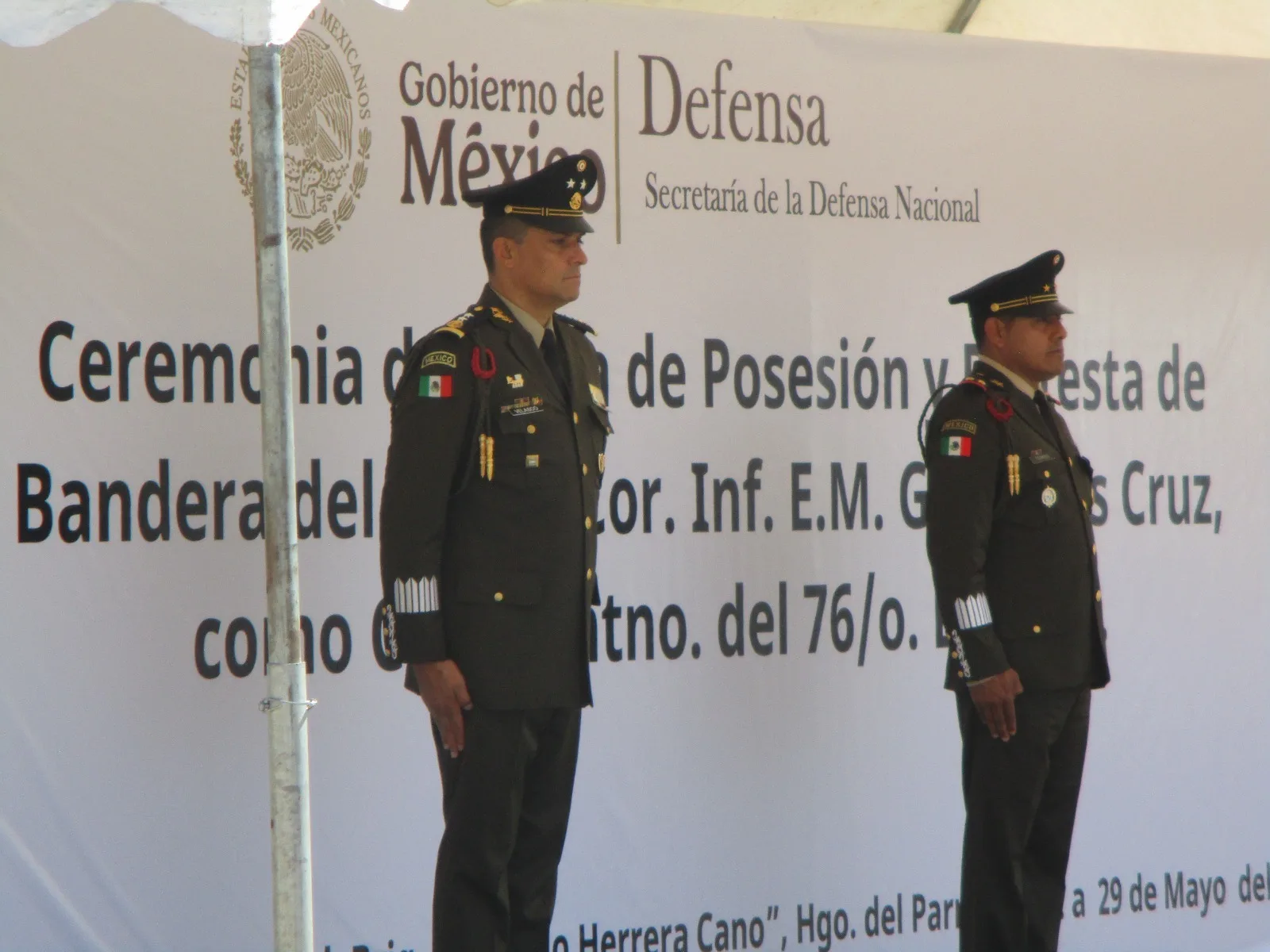 Fiscal de Distrito Zona Sur asiste a toma de protesta del comandante interino del 76 Batallón de Infantería en Parral