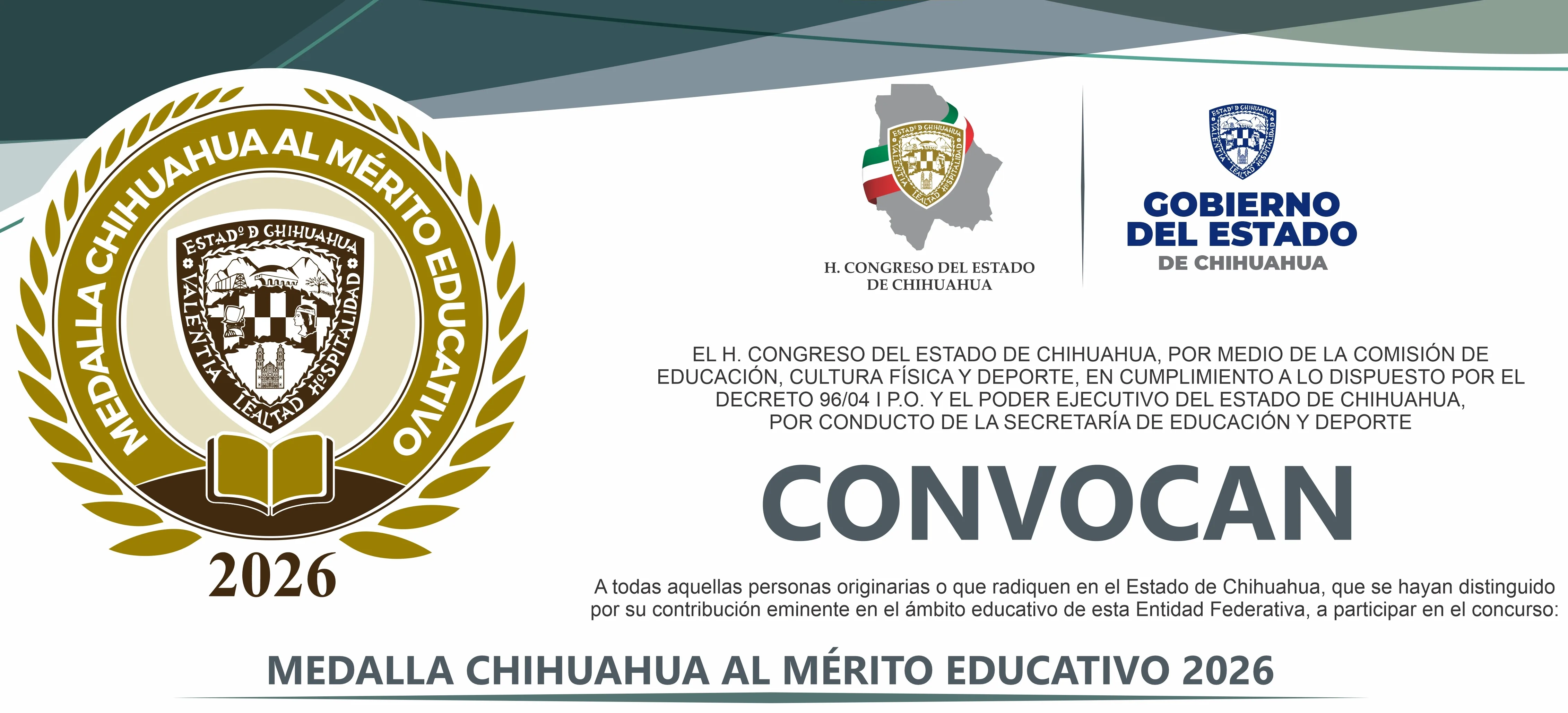 Proceso de evaluación de la Medalla Chihuahua al Mérito Educativo 2026 continúa en junio