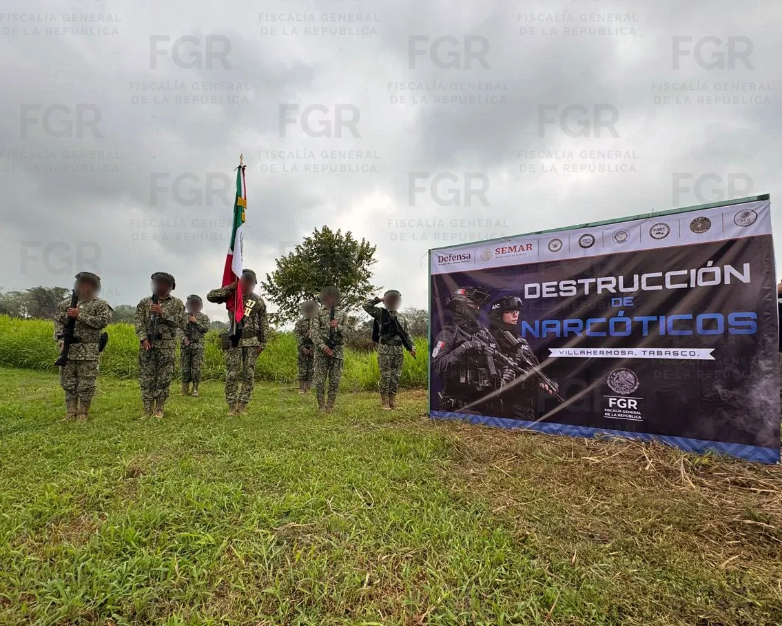 FGR destruye casi una tonelada de narcóticos en Tabasco en operativo coordinado - imagen 2