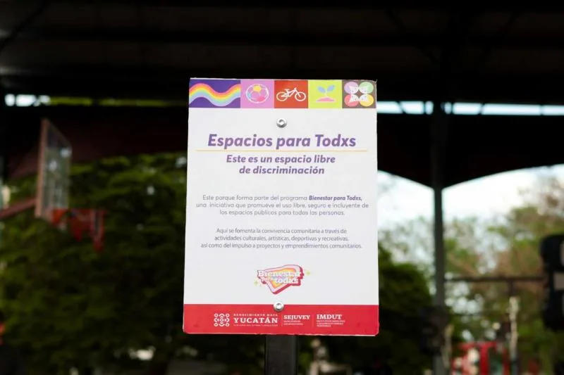 Mérida instala primeras placas de 'Espacio Seguro' para promover inclusión LGBTIQ+ en parques públicos - imagen 2