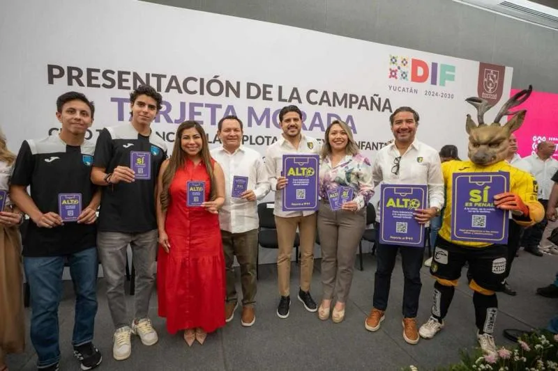 Yucatán lanza campaña 'Tarjeta Morada' para combatir la explotación sexual infantil - imagen 4