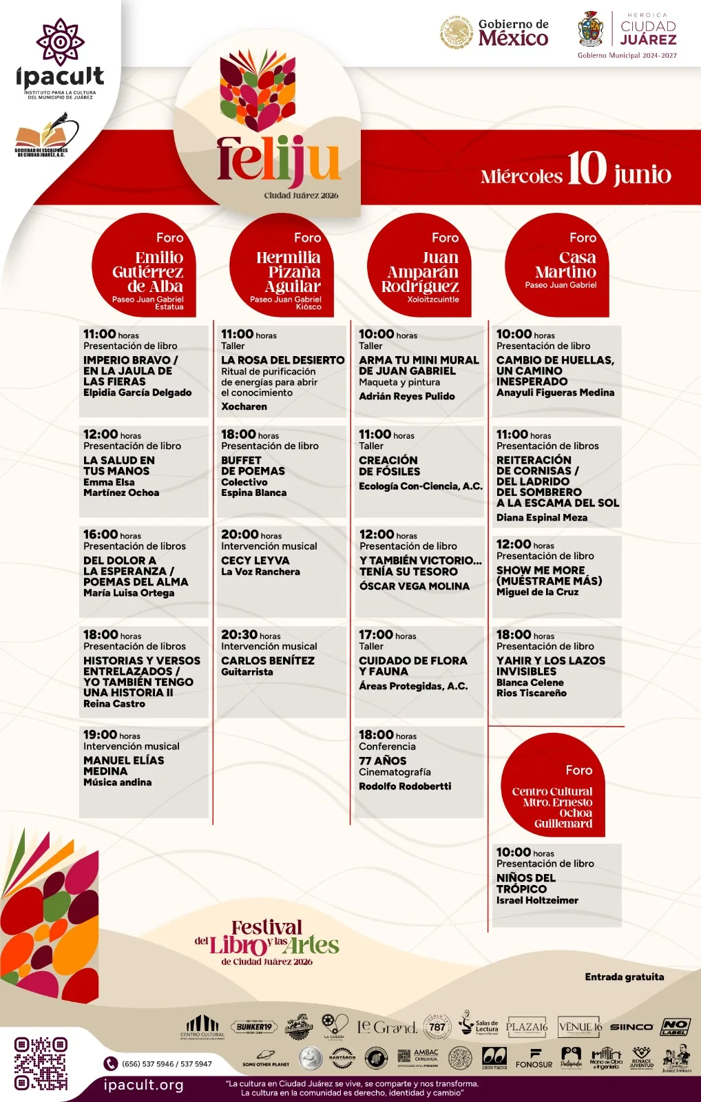Arranca en Ciudad Juárez el Primer Festival del Libro y las Artes 2026 - imagen 4