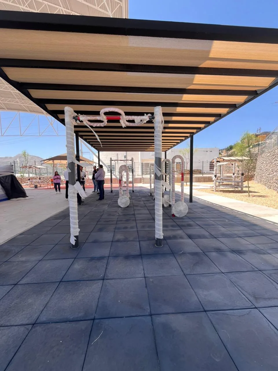 Avanza construcción del espacio deportivo 'De las calles al ring' en colonia Juanita Luna - imagen 1