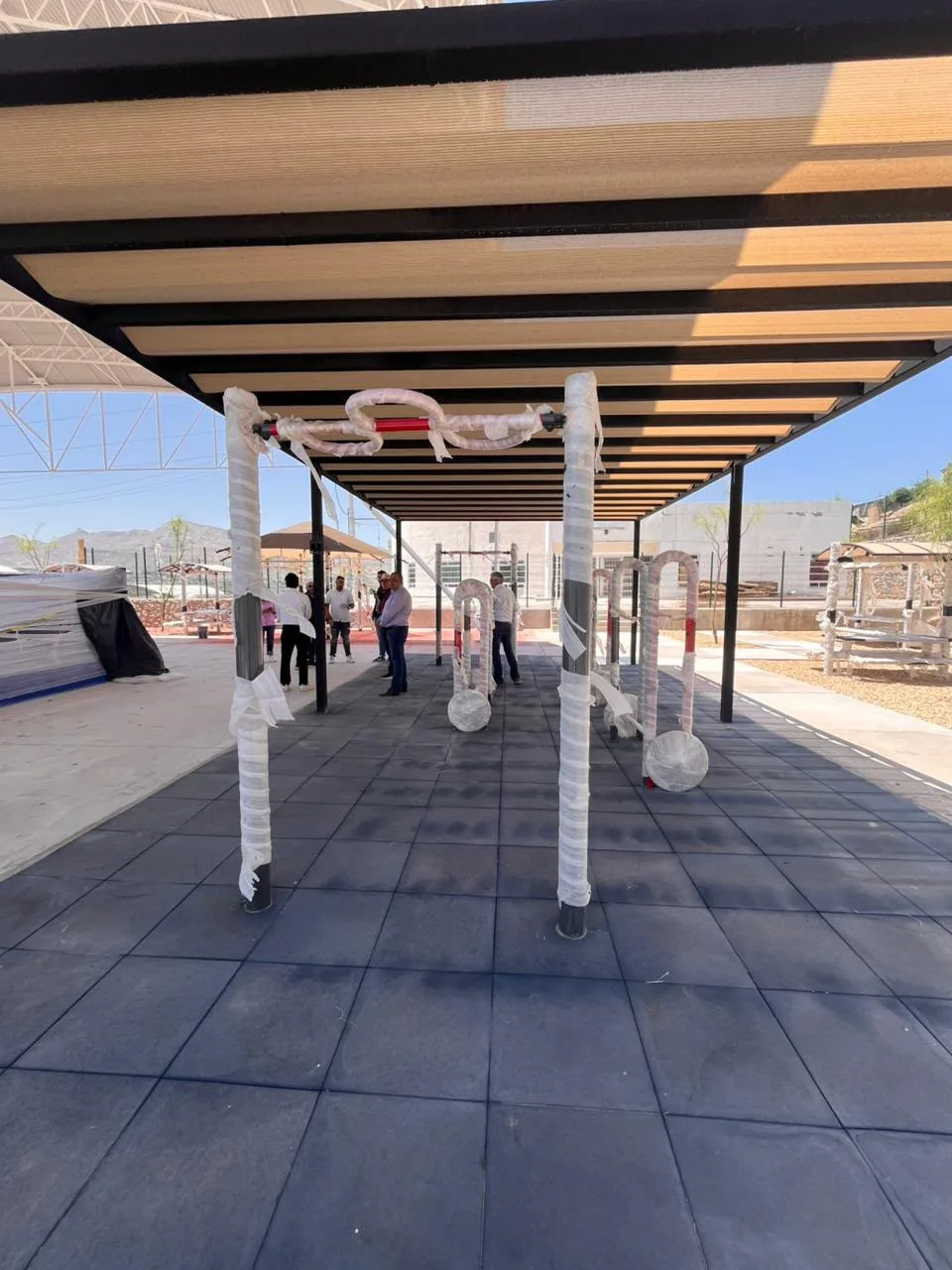 Avanza construcción del espacio deportivo 'De las calles al ring' en colonia Juanita Luna - imagen 3