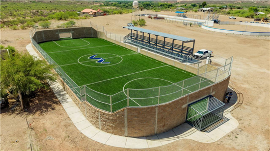 Inauguran cancha de futbol rápido y amplían salón de usos múltiples en Guadalupe, Chihuahua - imagen 1