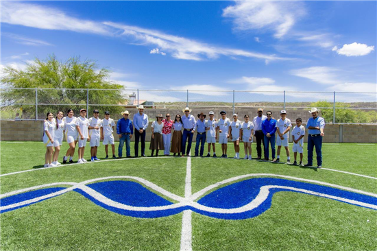 Inauguran cancha de futbol rápido y amplían salón de usos múltiples en Guadalupe, Chihuahua - imagen 2