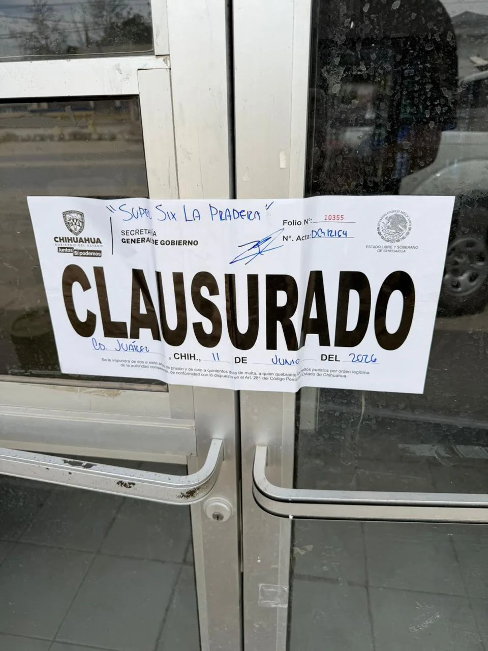 Gobernación estatal clausura 13 establecimientos tras 323 inspecciones en Chihuahua - imagen 1