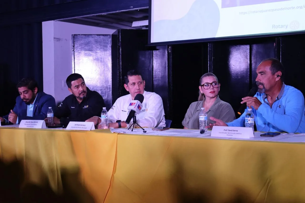 Anuncian la Primera Carrera Pedestre Club Rotario Juárez Paso del Norte para apoyar programa Mil Sonrisas