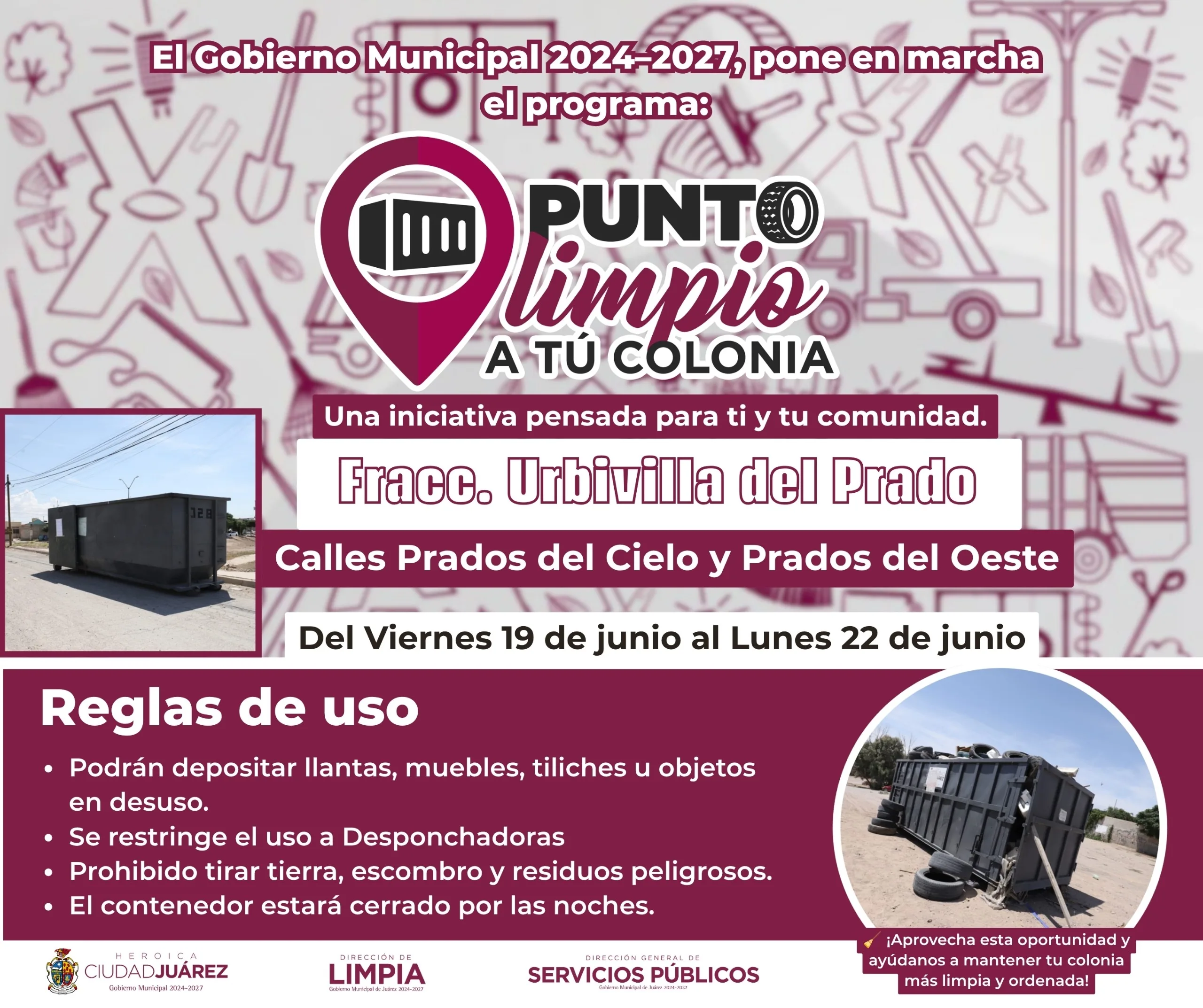 Instalan Puntos Limpios en cuatro sectores para residuos voluminosos en la ciudad - imagen 3