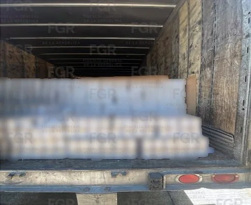 FGR asegura tractocamión con 80 mil latas posiblemente de procedencia ilícita en Tabasco - imagen 2