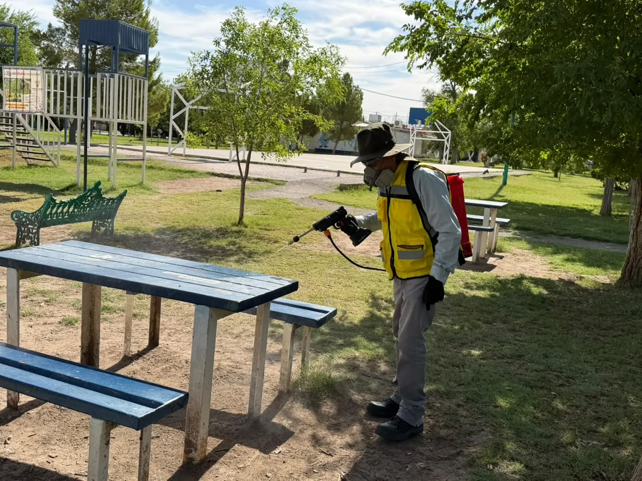 Inician fumigación contra garrapatas en parque Los Güeros y zonas aledañas en Ciudad Juárez - imagen 12