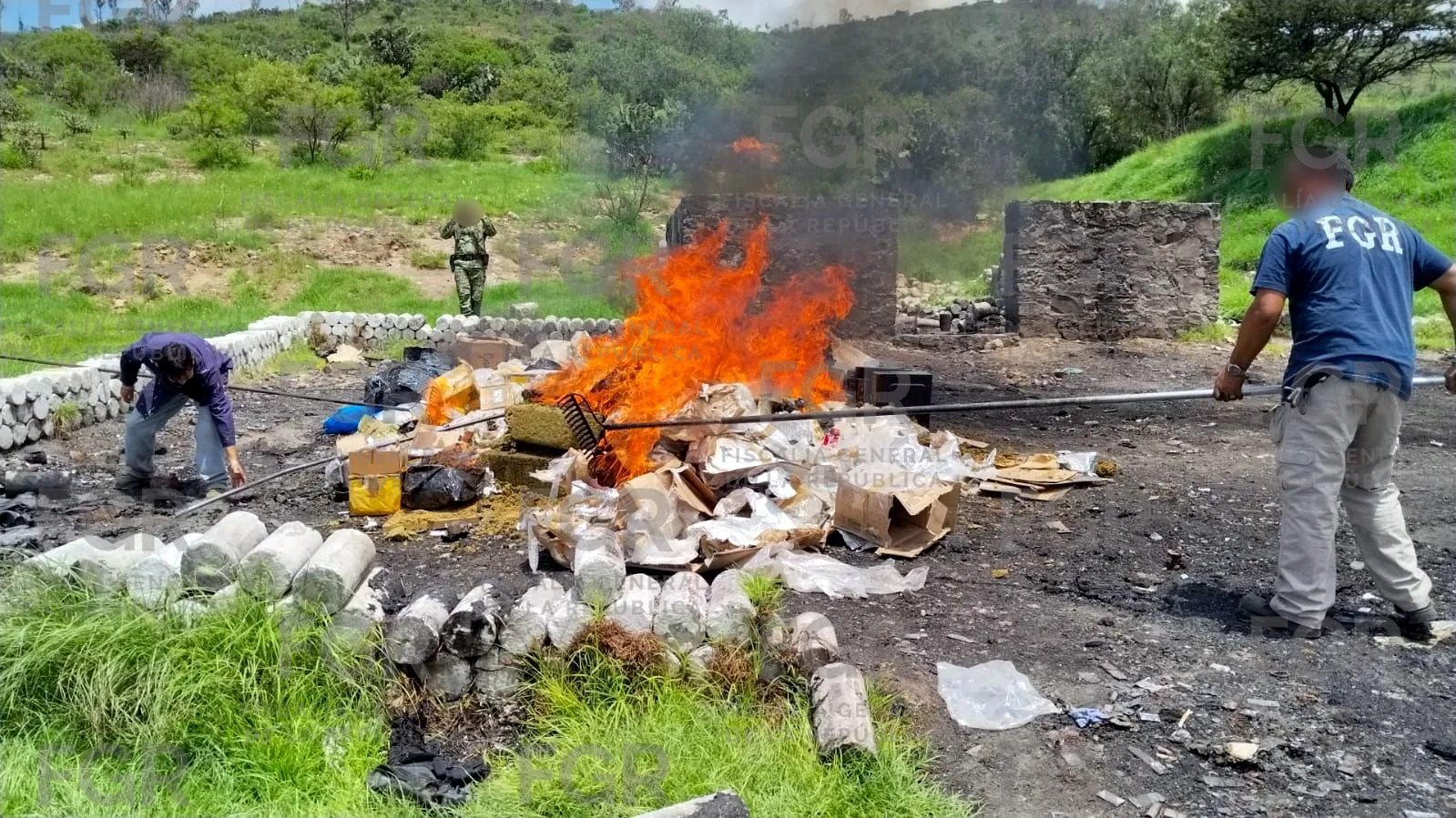 FGR incinera casi medio tonelada de drogas en Ciudad de México - imagen 8