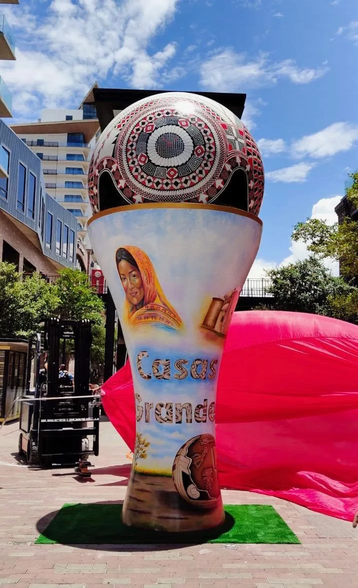 Develan en Chihuahua la esfera monumental “Hilos Mágicos de Chihuahua” - imagen 11