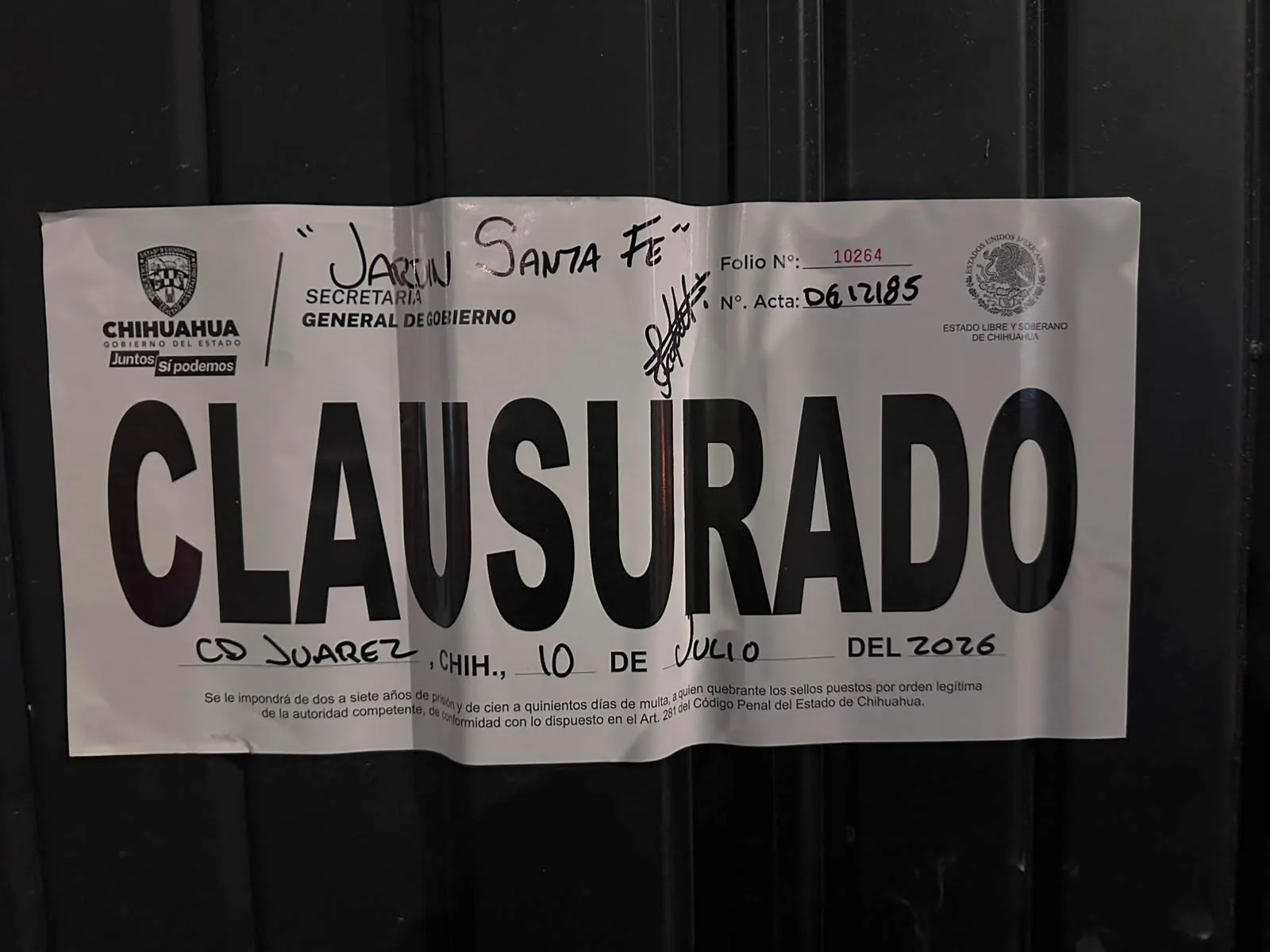 Gobernación de Chihuahua clausura 16 establecimientos por incumplir normativas en venta de alcohol