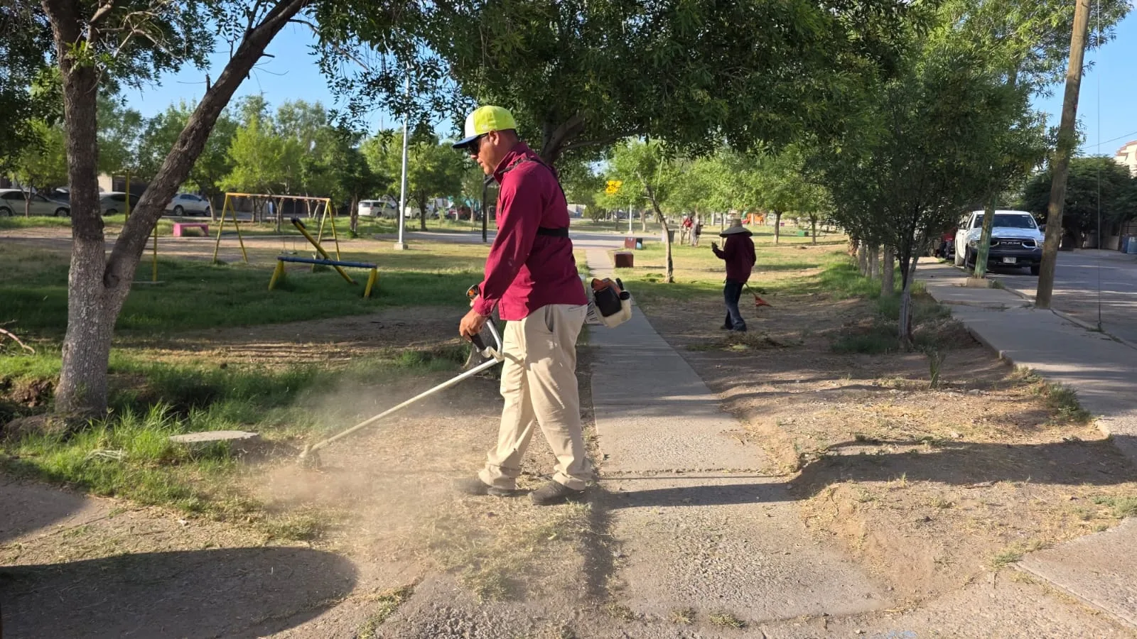 Realizan mantenimiento integral en el parque Bosques de Waterfill en Ciudad Juárez - imagen 3