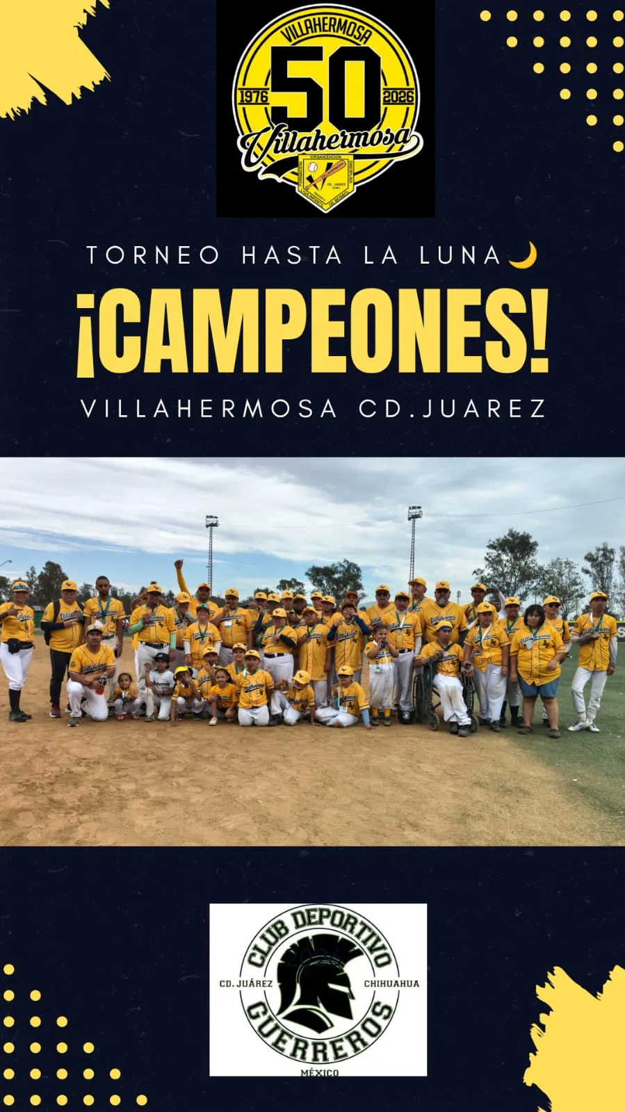 Guerreros de Ciudad Juárez ganan invictos el torneo de béisbol infantil Hasta la Luna 2026 en Tijuana - imagen 1