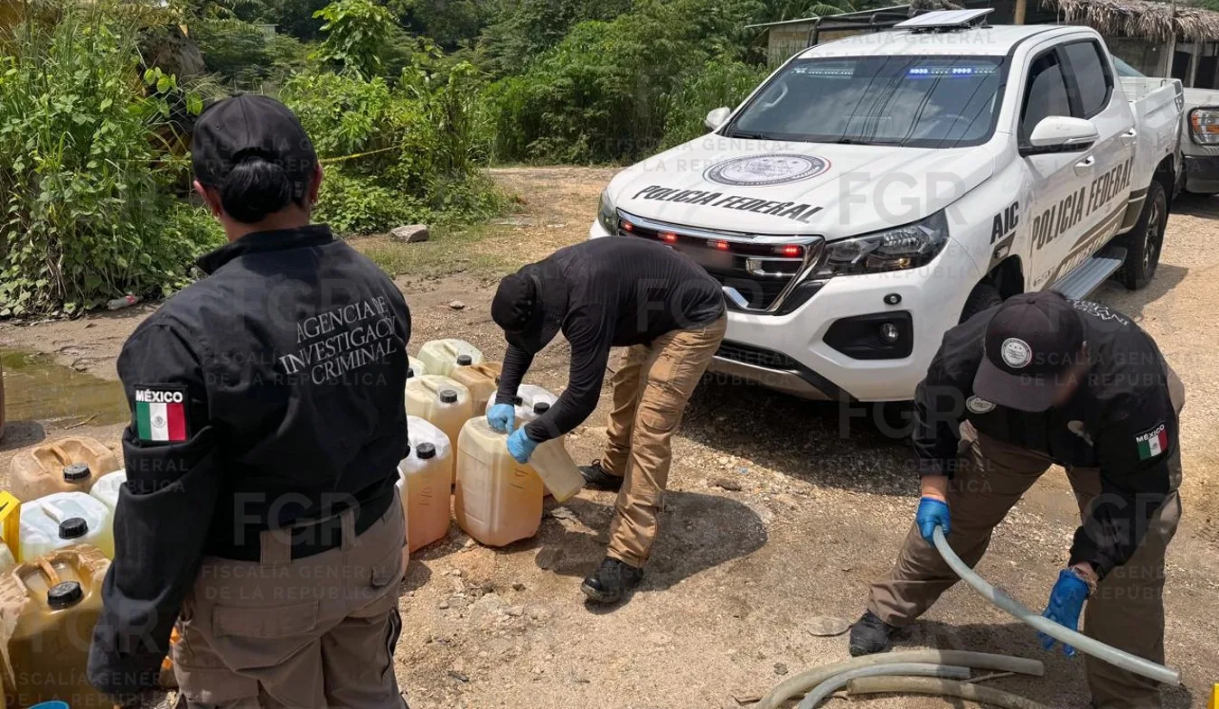 FGR asegura más de 1,800 litros de hidrocarburo en dos cateos en Veracruz - imagen 6