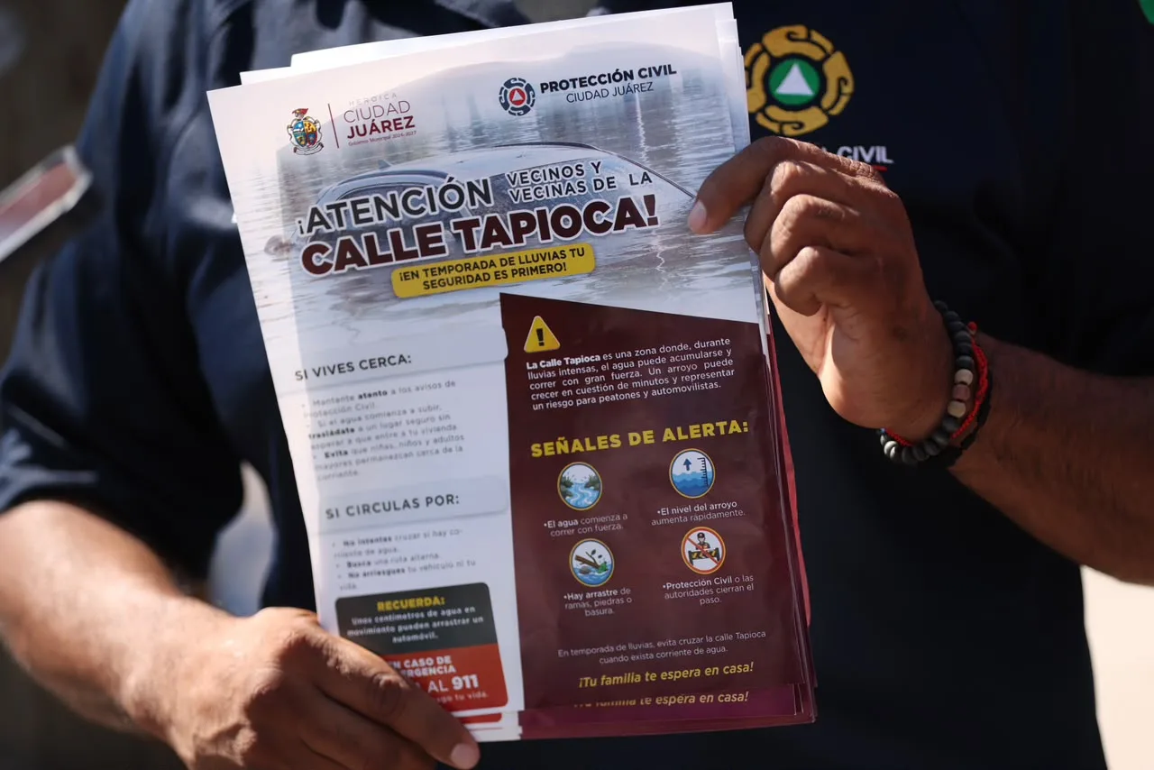 Arranca campaña preventiva en Arroyo Tapioca para mitigar riesgos por lluvias en Ciudad Juárez - imagen 3