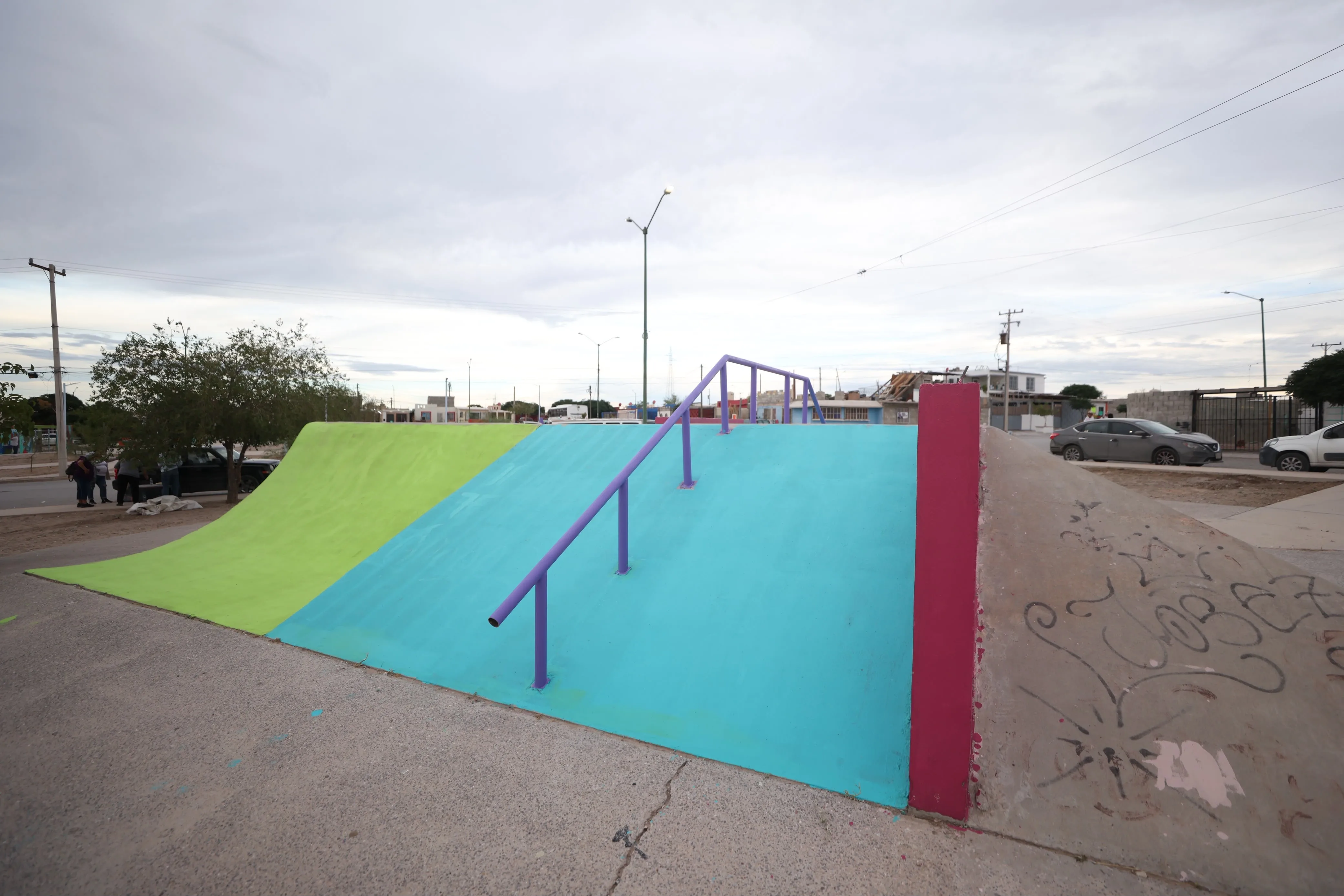 Avanza la rehabilitación del parque Mujer Tepehuana con murales y reforestación en Juárez - imagen 4