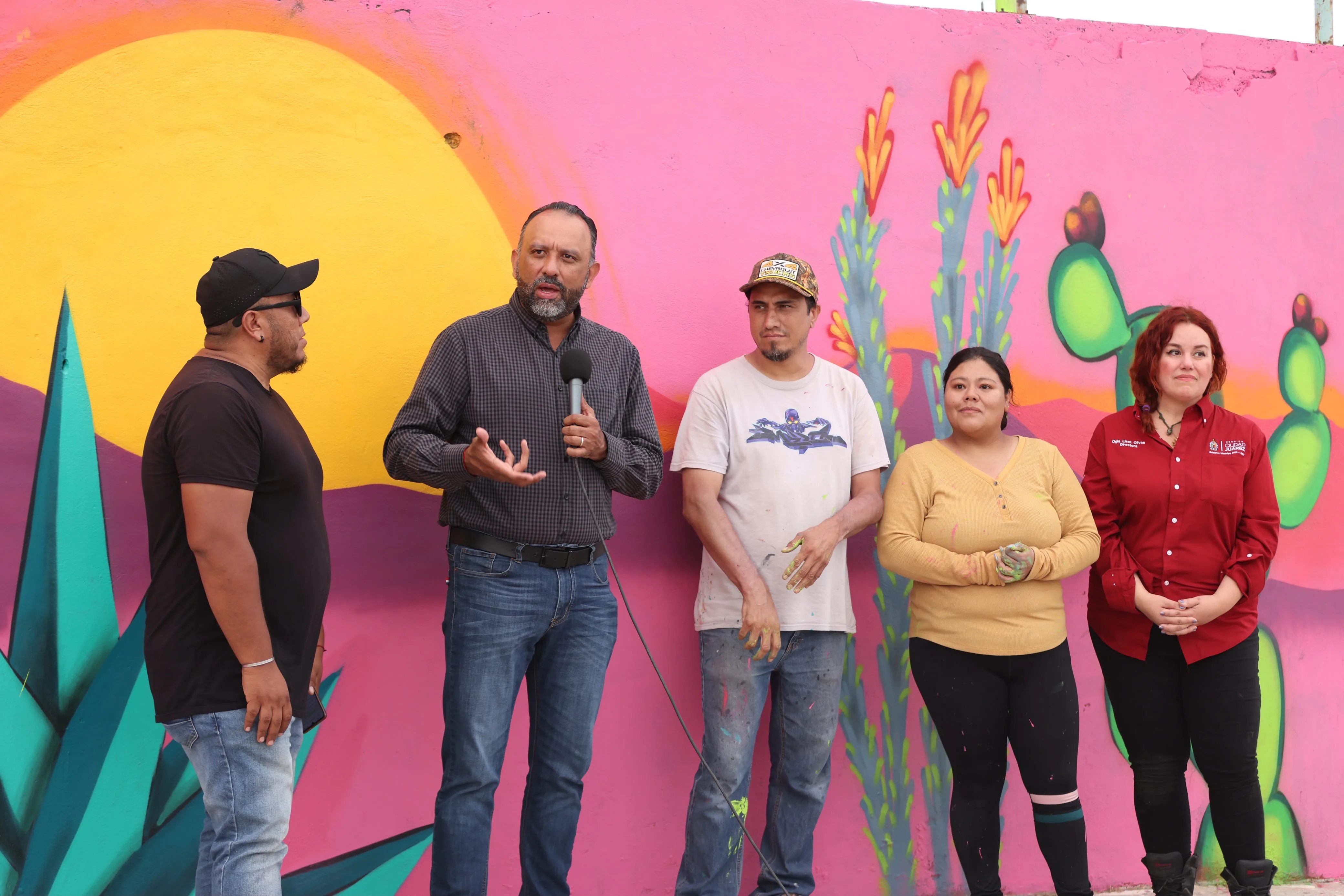 Avanza la rehabilitación del parque Mujer Tepehuana con murales y reforestación en Juárez - imagen 7