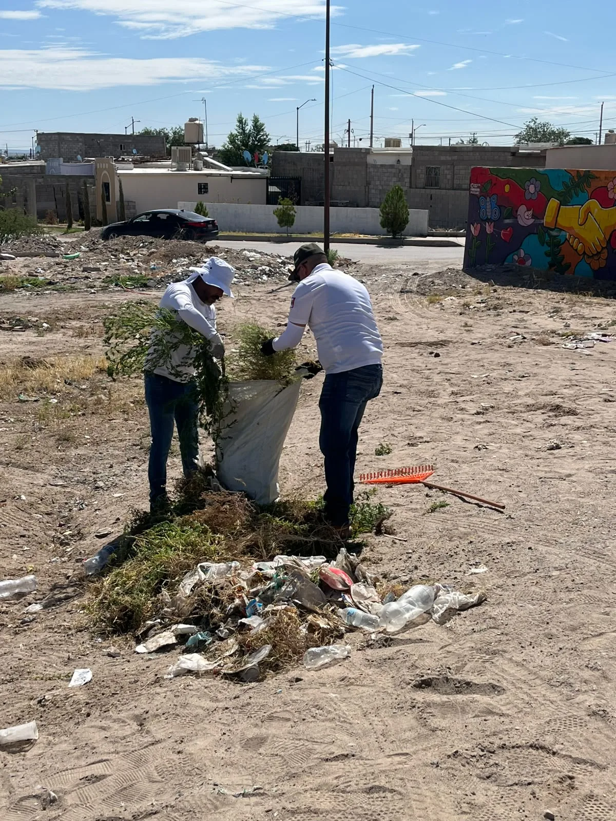 Inicia jornada de limpieza Juárez Amanece Limpio en Riberas del Bravo etapa IX - imagen 5