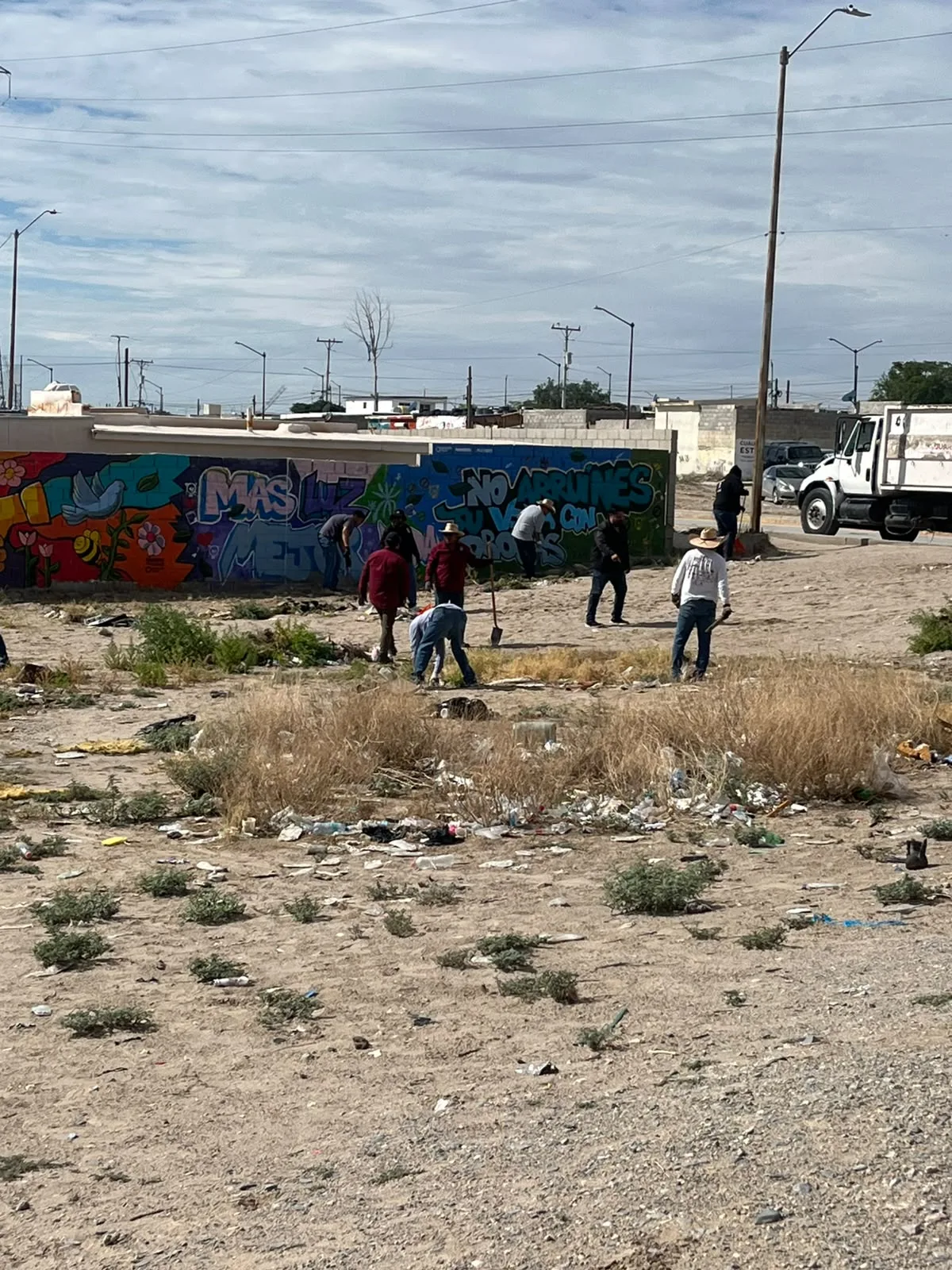 Inicia jornada de limpieza Juárez Amanece Limpio en Riberas del Bravo etapa IX - imagen 6