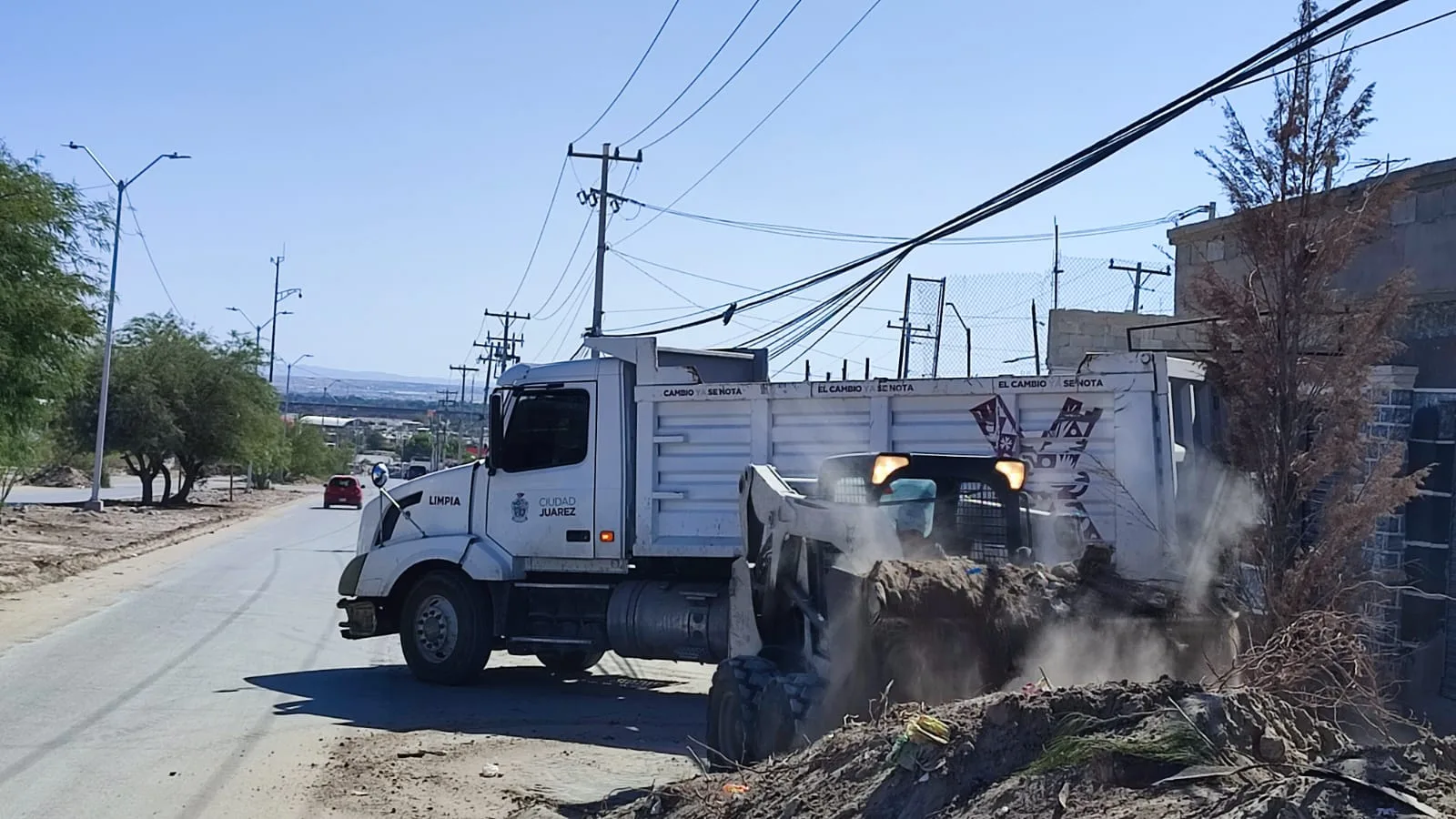 Operativo de limpieza y mantenimiento avanza en Riberas del Bravo y Lomas del Valle en Juárez - imagen 2