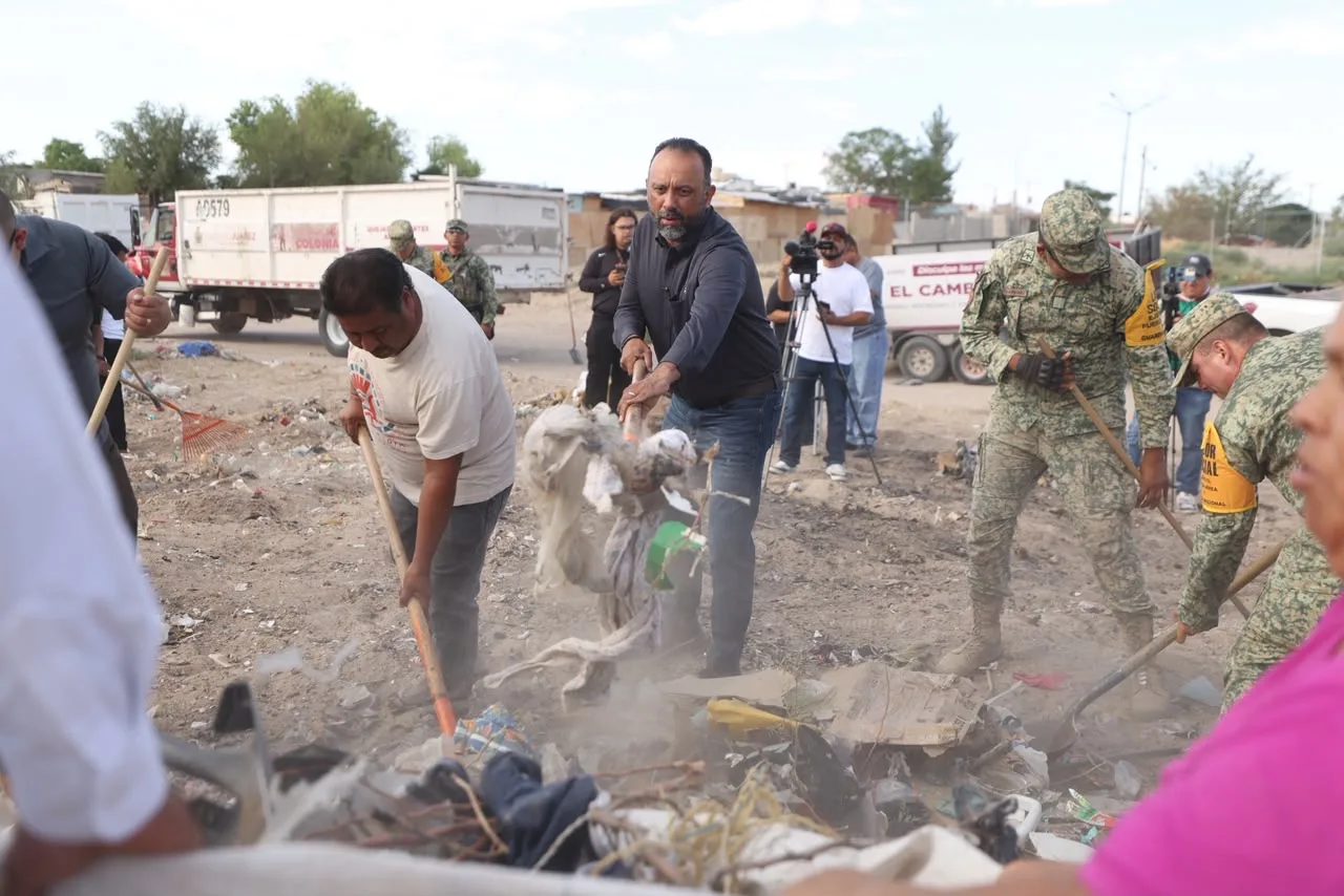 Arranca en Riberas del Bravo programa “Juárez Amanece Limpio” con participación ciudadana - imagen 1